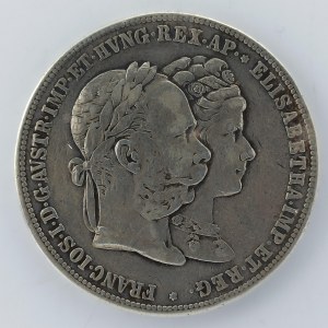 2 Zlatník 1879 stříbrná svatba, m.o., Ag,