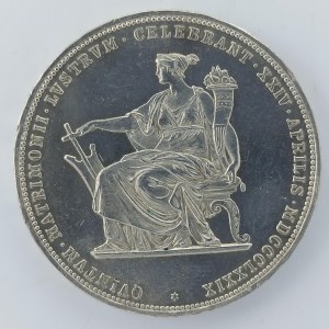 2 Zlatník 1879 stříbrná svatba, sbírková, nep. rys., dr. hry, Ag,