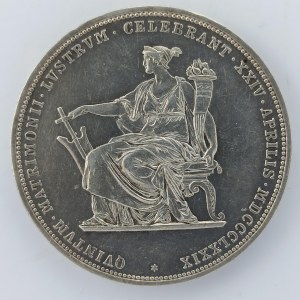 2 Zlatník 1879 stříbrná svatba, Ag,