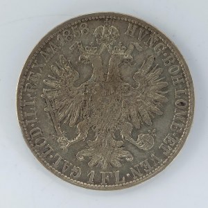 1 Zlatník 1858 E, patina, 'R', Ag,