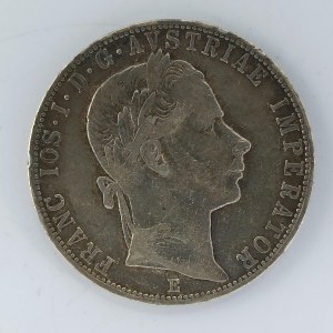1 Zlatník 1858 E, patina, 'R', Ag,