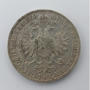 1 Zlatník 1860 A, hranka, Ag,