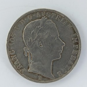 1 Zlatník 1860 E, hranka, 'R', Ag,