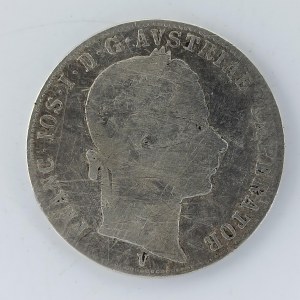 1 Zlatník 1860 V, skrábance, 'R', Ag,