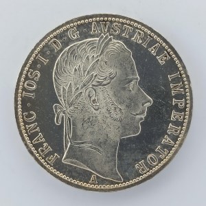 1 Zlatník 1861 A, nep. rys., sbírkový, Ag,