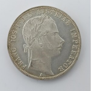 1 Zlatník 1861 A, nep. rysky, patina, Ag,