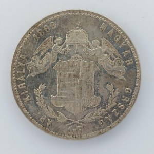 1 Zlatník 1869 KB, nep. rys., sbírkový, Ag,