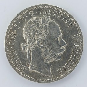 1 Zlatník 1878 bz, hranky, Ag,