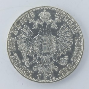 1 Zlatník 1878 bz, vlas. rys., Ag,