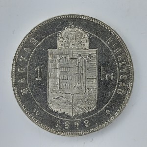 1 Zlatník 1879 K.B., nep. rys., Ag,
