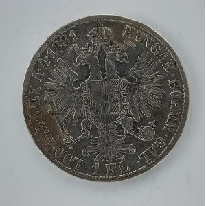 1 Zlatník 1881 b.z., Ag,