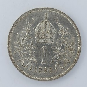 1 Koruna 1893 bz, Ag,