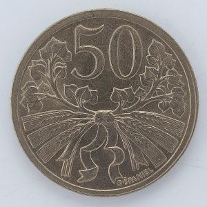 50 Haléř 1922, CuNi,