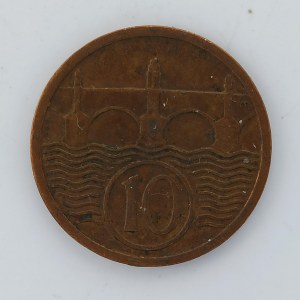 10 Haléř 1933, Cu,