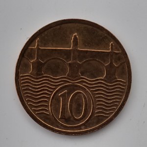 10 Haléř 1935 'R', Cu,