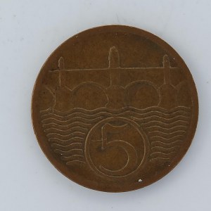 5 Haléř 1925, Cu,