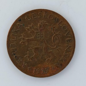 5 Haléř 1927, Cu,