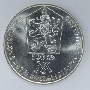 500 Kčs 1988 Matica slovenská, Ag,