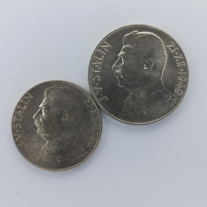 100 Kčs + 50 Kčs 1949 Stalin, Ag, 2 ks