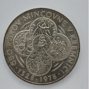 50 Kčs 1978 Kremnice, skvrnky, Ag,