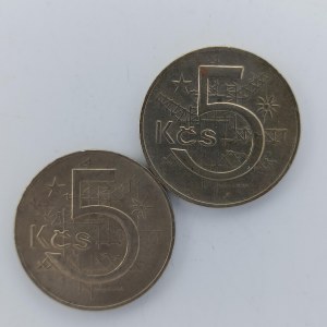 5 Kčs 1973, 1978, 2 ks