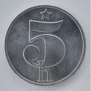 5 Haléř 1983, jen pro sady, AlMg,