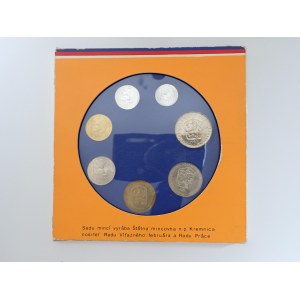 Sada oběžných mincí 1987, karton, popsaný,