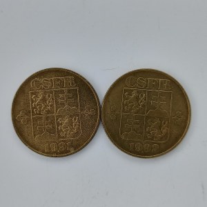 1 Kčs 1991, 1992, 2 ks