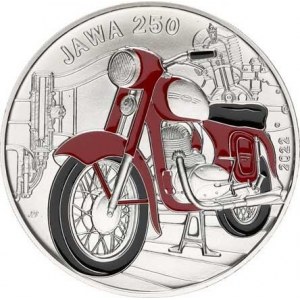 500 Kč 2022 Motocykl Jawa 250, kapsle, orig. etue, certifikát, Ag,