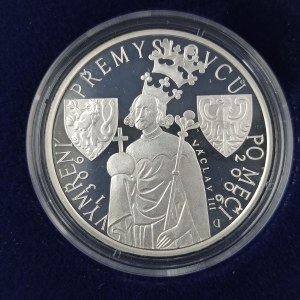 200 Kč 2006 700. výročí vymření Přemyslovců po meči, kapsle, etue, bez cert., Ag,