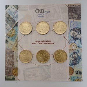 Sada oběžných mincí 20 Kč 2018/2019,
