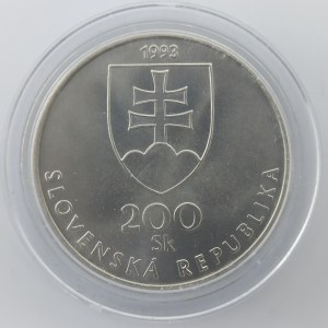 200 SK 1993 150 rokov spisovnej slovenčiny, kapsle, Ag,