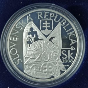 200 SK 2008 100. výročí úmrtí Adreja Kmeťa, nep. žl., kapsle, etue, certifikát, Ag,