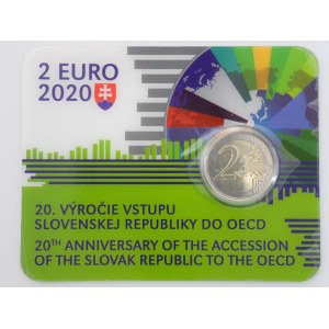 2 Euro 2020 OECD, coin card, č. 1916/5000,