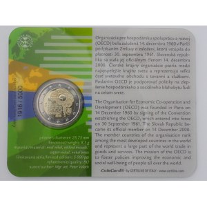 2 Euro 2020 OECD, coin card, č. 1916/5000,