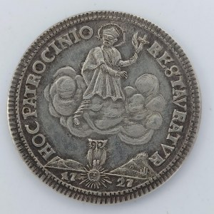 ČNS Brno 182. aukce, AR žeton dle výtěžkového dvoudukátu z jílovského zlata 1727 Karla VI. 5,67g /J. Jelínek/ RS-56b, Ag,