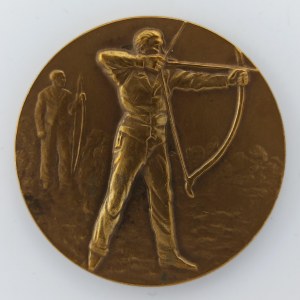 Medaile lukostřelba, Anglie, Challenge Rodebeke 1963, 44.6mm, 31.68g,