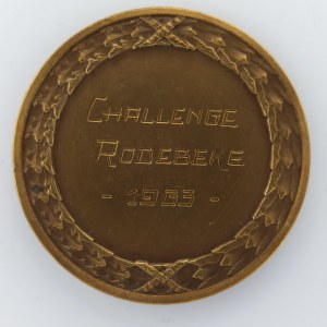 Medaile lukostřelba, Anglie, Challenge Rodebeke 1963, 44.6mm, 31.68g,