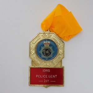 1. místo v lukostřelbě, 1985 Police GENT 1st,