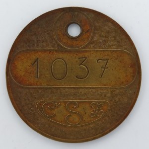 ČSZ, č.1037, 36mm, díra, Ms,