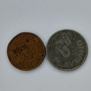 Token 6 pence Playland (V. Británie), Two Scruples, USA Token, oba 'R', 2 ks