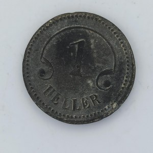 Reichenberg (Liberec) KGL 1 Heller b.l.,15mm, 0.73g, nep. kor., Zn,