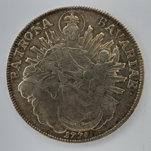 1 Tolar 1778 A/H.ST, Mnichov, 28.05g, Ø41mm, Ag,