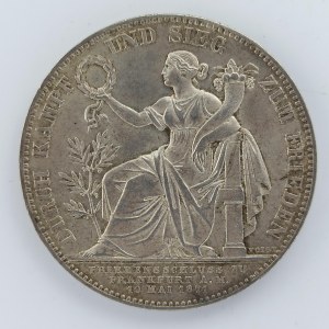 Vítězný spolkový tolar 1871, 18.55g, sbírk., Ag,