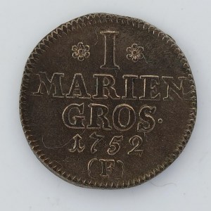 1 Marien gros. 1752 F, 2.02 g, 'RR', Ag,