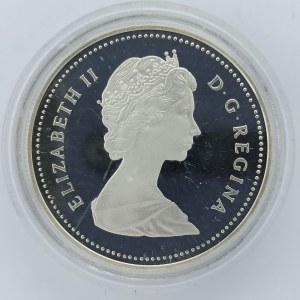 1 Dollar 1986, Vancouver1886 - 1986, kapsle, Ag,