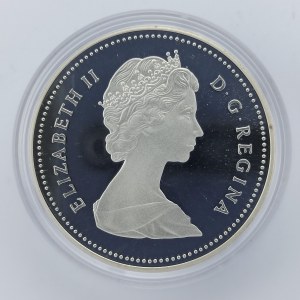 1 Dollar 1986, Vancouver1886 - 1986, kapsle, Ag,