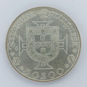 50 Escudos 1969, Vasco de Gama, KM.598, Ag,