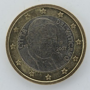1 Euro 2007 Benedikt XVI. (85.000 ks),