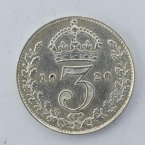 3 Pence 1920, Ag,